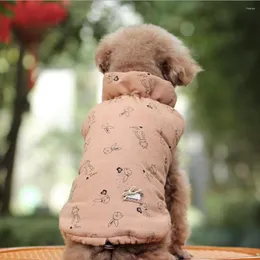 Hundebekleidung Winter warme Hunde Kleidung Weste für winddichte Haustiermanteljacke gepolstert Welpe Outfit Chihuahua Mops