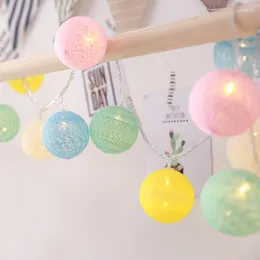 Strings 20 LED Bunte Märchen-Baumwollball-Lichterketten eignen sich für die Dekoration von Außenterrassen, Hochzeiten, Partys und Schlafzimmern