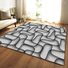 카펫 기하학적 현대 카펫 거실 공간 침실 소프트 팔러 대형 부엌 소파 어린이 회색 가정 장식 바닥 매트 용 깔개
