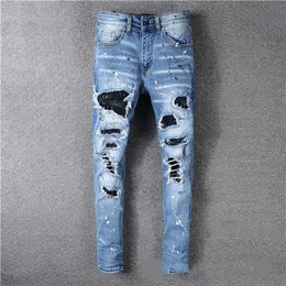 Men's Jeans 2020 Top High Quality Designer Motocycle Holesluxury Denim Men Fashion Streetwear Men's Clothing Designer Pants