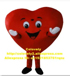 Walentynki czerwone serce kostium maskotka postać z kreskówki dla dorosłych klient dziękuję otwarcie i zamknięcie imprezy zz6002