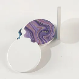 Sublimation Blank Ceramics Coasters 6.6x6,6 cm Stampa di trasferimento a caldo Coaster materiali di consumo vuoto Materiali Fast Sea Spedizione B1019