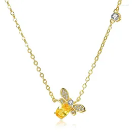 Collane a pendente szelam giallo cristallo appe di strass per gioielleria femminile 2022 collare de mujer sne190070