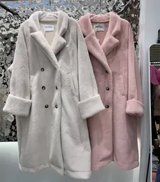 Wool Wool Płaszcz Zimowy moda misie futrzane kurtki stylowe eleganckie ciepłe płaszcze