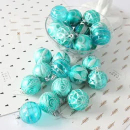 Christmas Decorations 24Pcs Great Party Ball Pendants Tree Ornaments Long Lasting Xmas Exquisite Pattern For Household