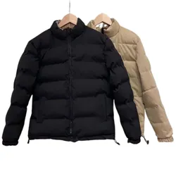 Мужская парка Паркаса тяжелая куртка Хаки в зимнем клетке универсальная модная бренда хлопковая куртка Мужчина и женщины в том же стиле Пара пальто утка вниз начинку