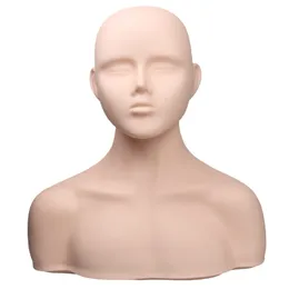 Beauty Salon Mannequin Head with Shoulder Set Massage Head Skin Management