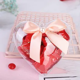 Подарочная упаковка творческая форма конфеты с формой сердца пластик прозрачный шарик DIY шоколадные украшения контейнер свадебный аксессуар для вечеринки