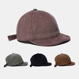 Kadife kısa brim beyzbol şapkası kamyoncu şapkaları erkekler için kadınlar snapback yaz kış ayı golf babası şapka tasarımcısı plaj güneş vizörü g221018