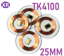 Xiruoer-Read-only tk4100 coin Card 125 khz RFID EM4100 TK4100 transparent Coin Card 25mm Id cards for Access Control Tags