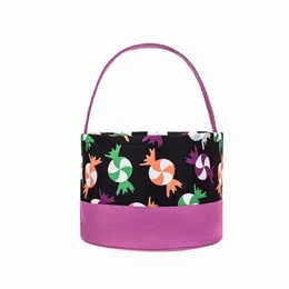 Present Wrap Halloween Party Bucket Polka Dot Bat Striped Polyester Candy Collection Bag 12 Designs Trick or Treat Pumpkin P￥sar