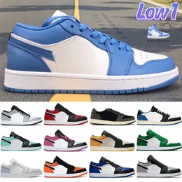 Basketball Shoes Women Sneakers Trainers University Blue Light Smoke Grey Gym Red White Atmosphere Dark Teal Pine Green Gold Toe Low 1 1SLAQO