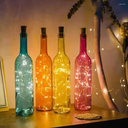 Cordes Bar LED bouteille de vin liège chaîne lampes vacances décoration bouchon lumière 1 m/2 m 3 m bricolage lumières pour la fête