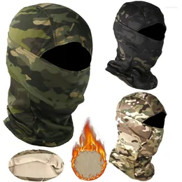 Bandanas Thermal Head Cover Winter Fleece Tactical Warm Balaclava Outdoor Hunting Cycling Vandring Skid￥kning Scarf Snowboard Neck Face Mask