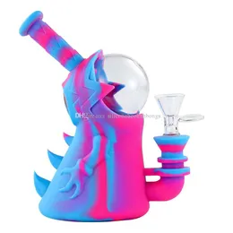 Acessórios lojas fumantes água bong bongs bongs dab rig bubbler plataformas de óleo de silicone cigarro de cigarro de cigarro de cigarro queimador de cera Acessório