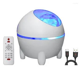 Night Lights Star Projector com Bluetooth Music Speaker 10 Cores Moon Galaxy Light Remote Remote Starry Sky Nebula Lamp