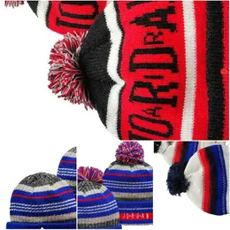 2022 Flug 23 Männer Beanie Luxus Unisex Strickmütze Gorros Bonnet Kanada Strickmützen Klassische Sportschädelkappen Frauen Lässige Outdoor-Mützen A6