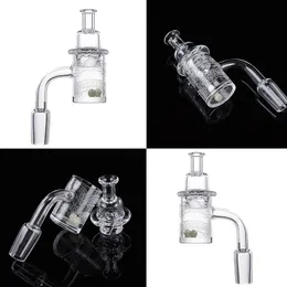 Backwoods Logo Print Smoking Accessories 10mm 14mm 18mm 90 Degree Quartz Bangers Quartz With Pearl Terp Slurper Nail For Hookahs Water Glass Bong ZQ02