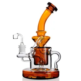 8.3Inch White Mushroom Green Tortoise Glass Water Bongs Dab Rigs Smoking Hookahs With 14 mm Female Bowl In Stock