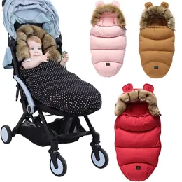 Blankets Swaddling Envelope In A Stroller Baby Sleeping Bag Winter Socks Sleep Windproof Warm Sleepsack Footmuff For 221018