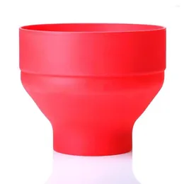 Miski 2022 Popcorn mikrofalowy silikon składany czerwony czerwono wysokiej jakości kuchnia łatwa narzędzia do majsterkowicz