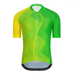 Jackets de corrida Keyiyuan Homens de alta qualidade Cicling Jersey Mangas curtas Tops Mountain Biciclo