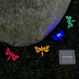 Strings 2m Solar Powered String Lights Outdoor 4LED Waterproof Dragonfly Lighting For Garden Lawn Landscape Christmas Party