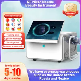 Black Friday-erbjudanden Portabla multifunktionell skönhetsutrustning Hot Sell Golden System Safe Neede System Big Screen Fraktionerad RF Microneedle Machine