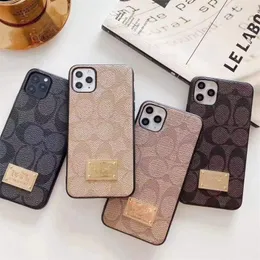 Fashion Classic Designer Leather Skin Phone Falls för iPhone 14 Pro Max Plus iPhone14 13 12 11 Mini 8 7 X Xs XR Luxury Design Back Cover Mobile Shell