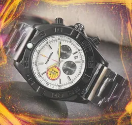 Wszystkie tarcze działają Super Top Brand Mens Watches Three Oczy Pełne funkcjonalne zegar zegarowy kalendarz ruchu kwarc