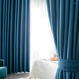 Cortina 310cm Altura Blackout Completo de estilo nórdico quarto de estar de estar moderno minimalista à prova de som isolamento de calor