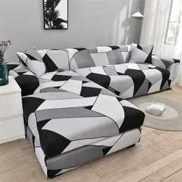 Pokrywa krzesła drukująca sofa rozszerzona kanapa przekrojowa l kształt naroża szezlonka longue 1 2 3 4 siedzenia 220906