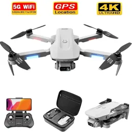 Intelligent UAV F8 GPS Drone 4K/6K HD Profession HD Profession WiFi FPV Motore senza spazzole senza spazzole Grigio Quadcopter pieghevole RC DRON TOYS 221020