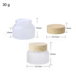 Milchglas, transparent, Cremebehälter, 15 g, 30 g, 50 g, Make-up-Gläser, Topffläschchen, Kosmetikbehälter