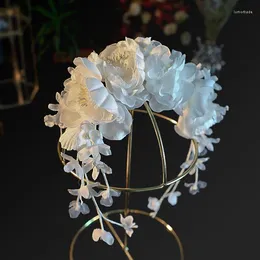 Copricapo in seta testa di seta indossa il copricapo da sposa femminile per capelli decorazioni per i capelli accessori per capelli da sposa