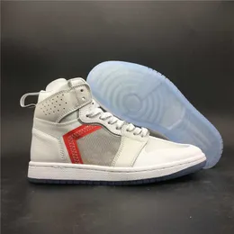 Обувь сотрудничать 1s React Element 87 Man Designer Custom 1 High OG White Red Cneakers