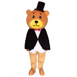 Profissional Bear Mascot Costume Cartoon Festival Adult Festival Dress Vester Hallowen Party