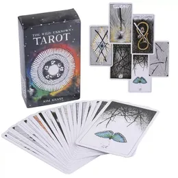 Tarô de jogo 16 Styles Tarots Witch Rider Smith Waite Shadowscapes Cartões Wild Board Box Colorful English Versão ZM1020