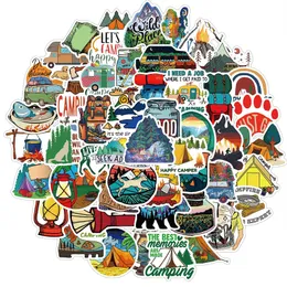 50Pcs Outdoor Hiking Camping Adventure Nature Stickers Pack Car Bike Luggage Sticker Laptop Skateboard Motor Water Bottle Decal HT020