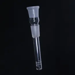 Glasdedstammdiffusor med 6 snitt Hookah Pipe Flush Top 14mm 18mm Female Reducer Adapter lo Pro Diffused Down Stam for Glass Beaker Bong Dab Rig