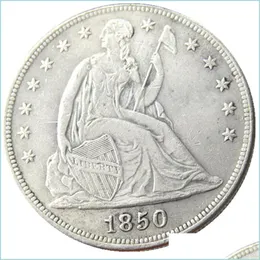 Inne świąteczne zapasy imprezowe Dollar Dollar Dies Monety US Sier Plated Copy Factory Metal 18501859 Manufacturing Liberty Cena Dhe8l