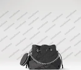 Perforated Leather BELLA Bucket Bag: Flight-Mode Light & Hollow-Out Letter Design for Women's Crossbody and Shoulder Style - M21096 Mahina, M57201, M57068