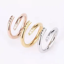 2022 designerski pierścionek miłość pierścionek mężczyźni i kobiety biżuteria z różowego złota dla zakochanych pierścionki dla par prezent rozmiar 5-10