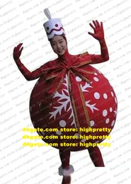Weihnachtsgeschenk Weihnachtsball Maskottchen Kostüm Erwachsene Cartoon Charakter Outfit Promotion Botschafter Sport Karneval zx1559
