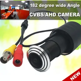 Analog Ahd Door Camera Eye Hole Fisheye 2MP Sensor 1080P ICX673 Mini Peephole Fish StarLight 0.001Lux 182 Degrees Surveillance