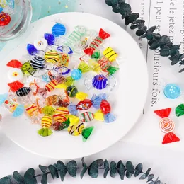 Christmas Decorations 20/40pcs Colorful Vintage Murano Glass Sweets Candy Wedding Xmas Party Home DIY Ornament Crafts