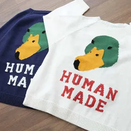 Herrenpullover Human Made Sweater Männer Frauen 1 1 Casual Mallard Pullover HUMAN MADE Loose Knit Hoodie T220928