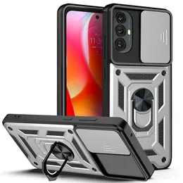 Moto Edge 30 G53 G73 G13 G23 E13 G72 G52 Fusion Neo Lite Pro 5G Armor Phone Kickstand ShockProof Caseカバーの窓カメラケース