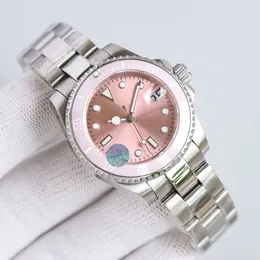 Titta på Women Automatic Mechanical 2836 Movement Watches 35mm Lady Business armbandsur Rostfritt stål vattentätt Montre de Luxe