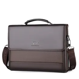 حقائب حقائب اليد من الذكور بو الجلود ، حقيبة الكتف التجارية للأعمال التجارية للرجال للرجال.